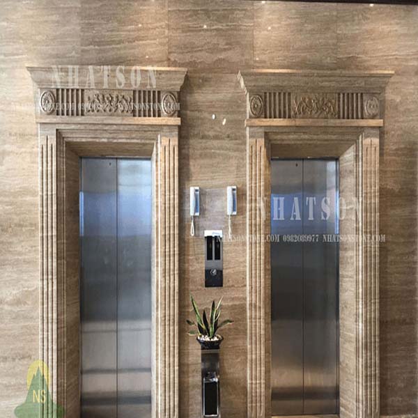mẫu đá marble ốp thang máy