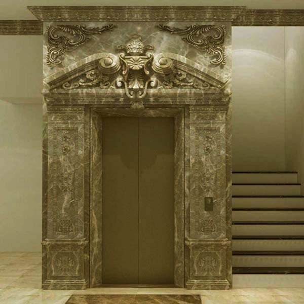 mẫu đá marble ốp thang máy