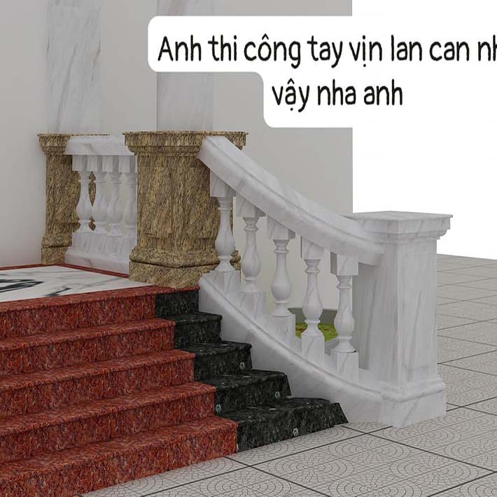 Cầu thang đá