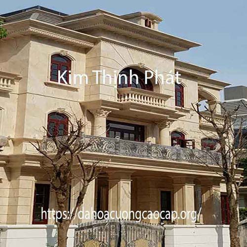 Thiết Kế Kiến Trúc Biệt Thự Phố, cột đá nền đá cầu thang đá marble đá tự nhiên
