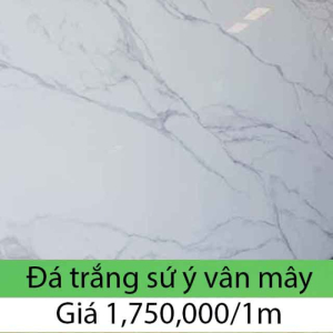 Mẫu Đá hoa cương thiên nhiên trắng sứ ý vân mây