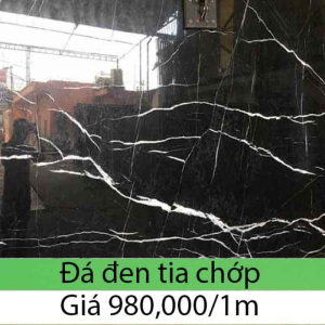 Mẫu Đá hoa cương thiên nhiên đen tia chớp